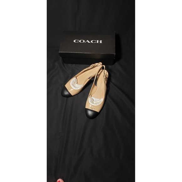 Coach Erica Leather Slingback Heels - Picture 2 of 8